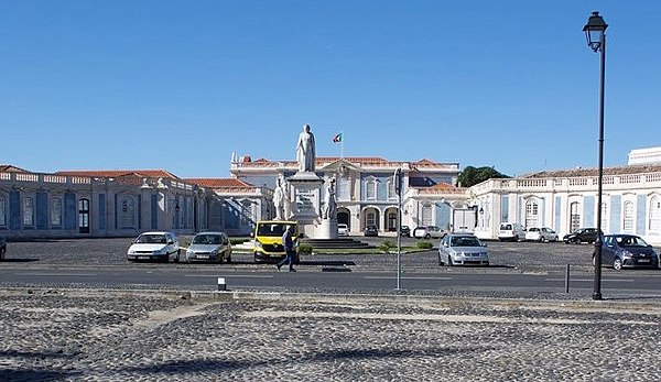 The palace's public face to the town: the entrance from the cour d'honneur. Architecturally the most severe of the palace's many façades, it gives no 