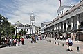 La plaza vista desde la esquina noroccidental.