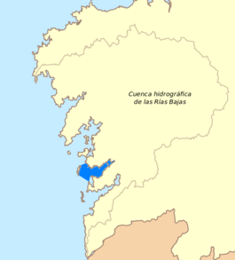 Mapa do Ria de Pontevedra
