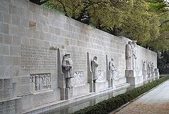 The International Monument to the Reformation in Geneva, Switzerland.