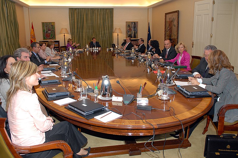 File:Reunión del Consejo de Ministros de España del 14 de abril de 2008.jpg