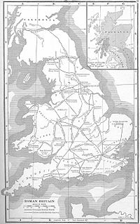 Principal sites in Roman Britain, with indication of the Celtic tribes. Romanbritain.jpg