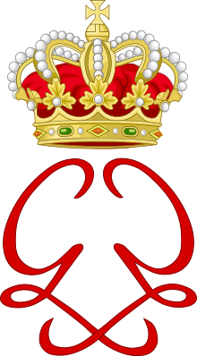 Royal Monogram of Princess Grace of Monaco.svg