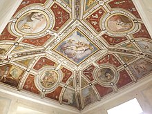 frescoed ceiling of the Hall of the Aenid Sala dell'Eneide.jpg