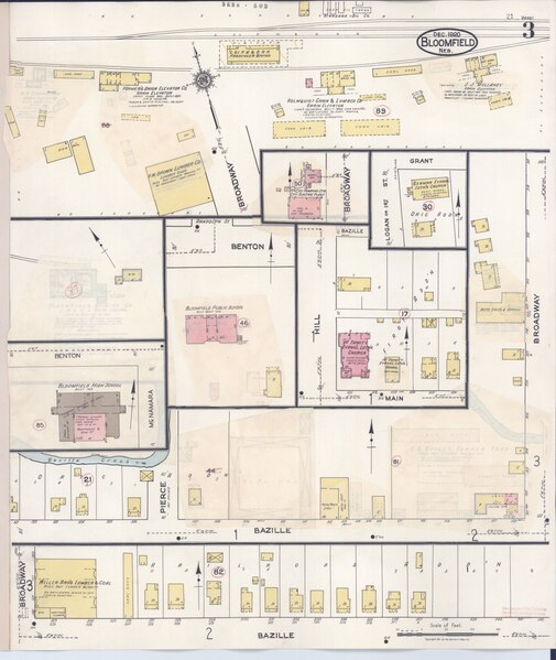 File:Sanborn Fire Insurance Map from Bloomfield, Knox County, Nebraska, 1938, Plate 0003.tiff