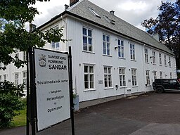 Sandars gamla kommunhus, numera Sandefjord kommuns socialmedicinska centrum.