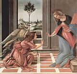 «Благовещение». Сандро Боттичелли. 1489—1490 года. Уффици, Флоренция