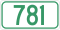 Saskatchewan Rotası 781.svg