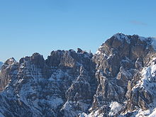 Veduta gruppo dello Schiara da sud