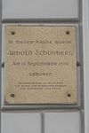 Arnold Schönberg - memorial plaque