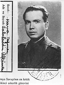 Selahattin Ulkumen at military service.jpg