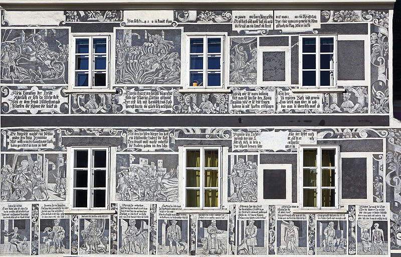 File:Sgraffitohaus in Weitra - Fassade 2016-02.jpg