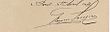 signature de Sainte-Anne Auguste Louzier