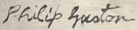 Signature of Philip Guston, 1969.JPG