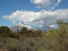 Snowy mountain seen from Bernard Field Station.jpg