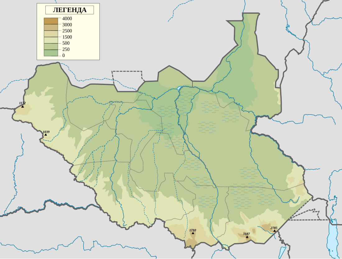 Géographie du Soudan du Sud