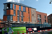 The Spencer Point development on Spencer Street, under construction in September 2008. Spencer Point, Jewellery Quarter.JPG