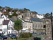 The bells of St Peter's, Aberdyfi can play Clychau Aberdyfi St Peter's Church and Terrace Road Aberdyfi - geograph.org.uk - 1005740.jpg