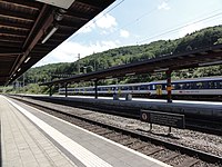 Bahnhof Stein-Säckingen, Bahnsteige Richtung Frik (2012)