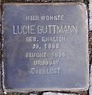 Stolperstein Arnstadt Thomas-Mann-Straße 15-Lucie Guttmann.JPG