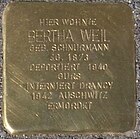 Stolperstein für Bertha Weil