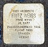 Stolperstein Wilhelmstr 92 (Mitte) Fritz Weiss.jpg