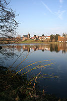 The big pond in Strépy-Bracquegnies, Belgium.