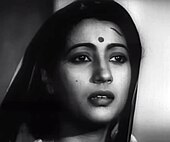 Suchitra Sen is often considered to be one of the most popular actresses of 1950s Suchitra Sen dans Devdas (1955).jpg