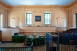 Courtroom of the Pennsylvania High Court of Errors & Appeals, and Supreme Court, Independence Hall, Philadelphia Supreme Court Room, Independence Hall.jpg