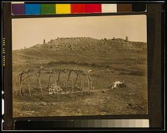 Sweat lodge frame, 1910