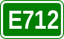 Zeichen der Europastraße 712