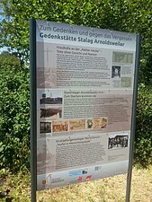 Informatiebord Stalag Arnoldsweiher