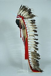 In the collection of the Children's Museum of Indianapolis The Childrens Museum of Indianapolis - Plains headdress with trailer - overall.jpg