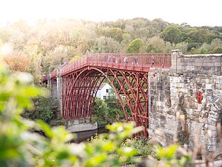 The Iron Bridge Bridge across the River Severn in Shropshire, England, the first major bridge in the world to be made of cast iron.