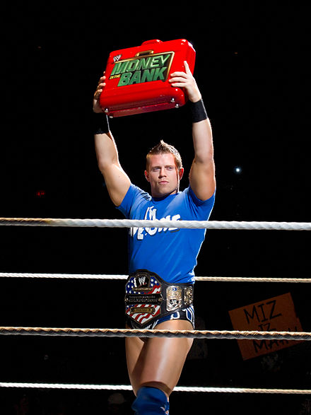 The Miz as United States Champion and Money in the Bank contract holder in August 2010