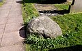 The boulder over the grave of Meg Shelton