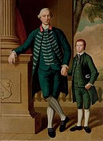 Charles Wyndham (later Edwin) and his son Thomas Wyndham in 1775
