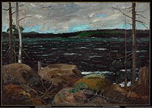 After this painting was bought by the Government of Ontario in 1913 for $250, Thomson was encouraged to pursue a career in art and accepted James MacCallum's offer to cover his expenses for a year.
