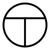 Symbol used in drawings Total sounding.svg