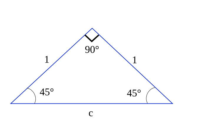 Синус 45 градусов в треугольнике. Треугольник c. Равнобедренный треугольник 45 45 90. Равносторонний треугольник 45 градусов. Треугольник 45 градусов формула.