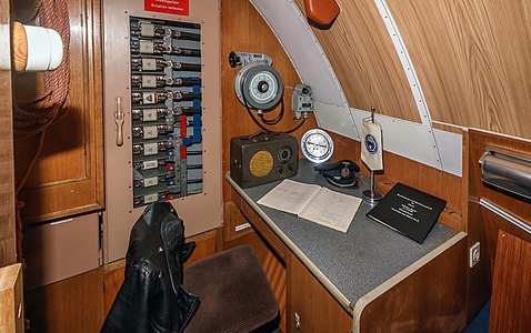 Commander's room Type XXI submarine "Wilhelm Bauer" Bremerhaven