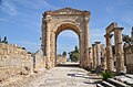 De Hellinische Triomfboog van Tyrus, een stad in het Libanese deel van Boven-Galilea