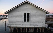 Wooden shed in Mariehamn, Aland. Vaja Maarianhaminassa Shed.jpg