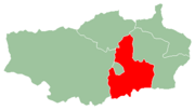 Smještaj okruga u regiji Vakinankaratra.
