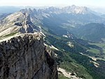 Crêtes du Vercors depuis le Grand Veymont