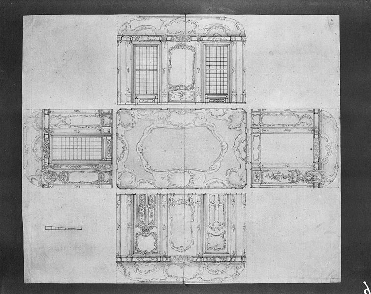 File:Vertrek met plafond en vier wanden, gesigneerd Hendrik en Jacob Husly 1746 - Amsterdam - 20022079 - RCE.jpg