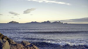 Archipelag Vestmannaeyjar - widok z Landeyjahöfn