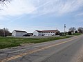 Victory Baptist Church, distant view. Southeast and northeast (front) sides of building shown.