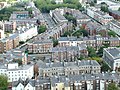 Georgian housing, from the Tower of the Anglican Cathedral