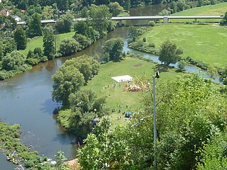 Vils (Naab) River in Germany